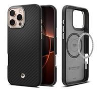 Spigen Enzo Aramid MagFit Case for iPhone 16 Pro Max, Compatible with MagSafe Accessories - Black Natural