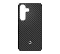 Spigen Enzo Aramid Magnet Case for Galaxy S25, Black Silver