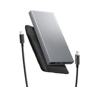 Spigen Essential 10,000mAh 22.5W Fast Charging USB C A Power Bank Portable Charger PD 3.0 QC 3.0 for iPhone 16 15 14 13 12 Pro Max Plus Mini iPad Air Samsung Galaxy S25 Pixel Buds Nitendo Etc - Grey