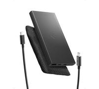 Spigen Essential 10,000mAh 22.5W Fast Charging USB C A Power Bank Portable Charger PD 3.0 QC 3.0 for iPhone 16 15 14 13 12 Pro Max Plus Mini iPad Air Samsung Galaxy S25 Pixel Buds Nitendo Etc - Black