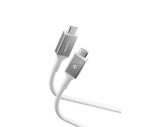 Spigen Essential USB C to C Cable 100W PD Fast Charging Cable [1m] with E-Marker Chip, Compatible with iPhone 17/16/15 Pro Max Air 16e, Samsung Galaxy S25, Pixel 10 Pro Fold XL - White
