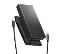 Spigen Essential 20,000mAh 30W Fast Charging USB C A Power Bank Portable Charger PD 3.0 QC 3.0 for iPhone 16 15 14 13 12 Pro Max Plus Mini iPad Air Samsung Galaxy S25 Pixel Buds Nitendo Etc - Black