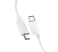 Spigen Essential Cable USB C to USB C Fast Charging 60W [2M] Supports 10,000+ Bends Lifetime Durability PD Fast Charging for iPhone 17 16 15 Samsung Galaxy S25 S24 Ultra Pixel 10 iPad and More - White