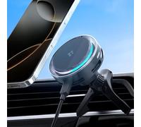 Spigen Essential Cryomax Magfit Qi2 Peltier 15W Cooling MagSafe Car Charger, Wireless Charging Phone Holder for Car, N52 Strong Magnet [1.5M Cable] Compatible with iPhone 17 16 15 14 13 12 - Airvent