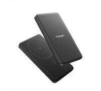 Spigen Essential Qi2 MagSafe Powerbank 5.000mAh 22.5W Wireless Slim Magnetic Portable Charger Compatible with iPhone 17e/17/16/16e/15/14/13/12 Pro Max Plus Mini Air Series - Black