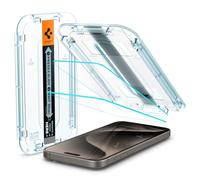 Spigen EZ Fit [2 Pack] Screen Protector for iPhone 15 Pro Max