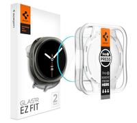 Spigen Glas.tR EZ Fit Screen Protector for Samsung Galaxy Watch 8 (44mm) - 2 Pack, Case Incompatible