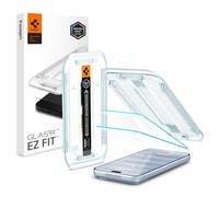 Spigen EZ Fit [2P] Screen Protector for iPhone 18 Pro/ 17 Pro/ 17/16 Pro | 9H Hardness Tempered Glass, Easy Installation Kit, Case-Friendly, Crystal Clear, Touch Responsive, Oleophobic Coating
