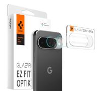 Spigen EZ Fit Optik [2P] Camera Lens Protector for Google Pixel 10 | Black, 9H Hardness Tempered Glass, Individual Lens Protection, Precise Lens Cutouts, Flash-Safe, Crystal Clear