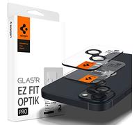 Spigen EZ Fit Optik Pro Tempered Glass Camera Lens Protector for iPhone 15/15 Plus / 14/14 Plus - Black (2 Pack)