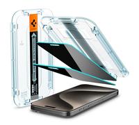 Spigen EZ Fit Privacy [2 Pack] Screen Protector for iPhone 15 Pro Max