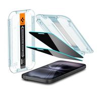 Spigen Glas.tR EZ Fit Privacy Tempered Glass Screen Protector for iPhone 16, iPhone 15-2 Pack