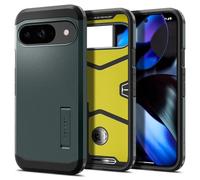 Spigen for Google Pixel 9/9 Pro, Tough Armor Case [Military-Grade Drop Protection] - Abyss Green