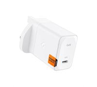 Spigen GaN 651 65W PPS USB C Charger Super Fast Charging 2.0 for Samsung Galaxy S24 Ultra Plus Galaxy Book 2 3 Pro 360 Macbook Air Pro Steam Deck USB Type C Laptop charger adapter (Cable Included)