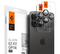 Spigen Glas.tR EZ Fit Optik Pro Tempered Glass Camera Lens Protector for iPhone 14 Pro, iPhone 14 Pro Max - Black (2 Pack)