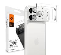 Spigen Glas.tR EZ Fit Optik Pro XL Tempered Glass Camera Lens Protector for iPhone 17 Pro, Silver - 1 Pack