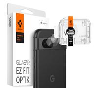 Spigen Glas.tR EZ Fit Optik Tempered Glass Camera Lens Protector for Google Pixel 8a - Crystal Clear (2 Pack)