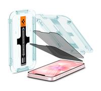 Spigen Glas.tR EZ Fit Privacy Tempered Glass Screen Protector for iPhone 17e, iPhone 16e, iPhone 14, iPhone 13, iPhone 13 Pro - 2 Pack