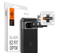 Spigen Glas.tR EZFit Optik Tempered Glass Camera Lens Protector for Google Pixel 8 - Black (2 Pack)