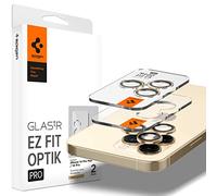 Spigen Glas.tR Optik Protection Camera Compatible with iPhone 14 Pro, iPhone 14 Pro Max, 2 Pieces, Clear, Crystal Clear, Scratch Resistant, 9H Hardness