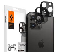 Spigen Glas.tR Optik Tempered Glass Camera Lens Protector for iPhone 14 Pro / 14 Pro Max - 2 Pack (Black)