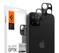 Spigen Glas.tr Optik Tempered Glass Camera Lens Protector For Iphone 15/15 Plus / 14/14 Plus - Black (2 Pack)