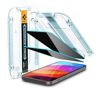 Spigen Glas.tR EZ Fit Privacy Tempered Glass Screen Protector for iPhone 16, iPhone 15-2 Pack