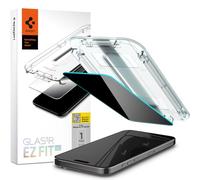 Spigen GLAStR EZ FIT HD [PRIVACY 1 Pack] for iPhone 15 Pro MAX Privacy Screen Protector Premium Tempered Glass with Auto Align technology - 1 PACK