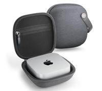 Spigen Klasden Pouch Compatible with Mac Mini mini M4 / M4 Pro Chip 2024 Carrying Case with Leather Handle - Black