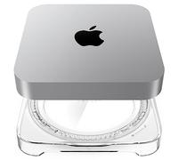 Spigen LD203 Compatible with Mac Mini 2010-2023, M, M2, M2 Pro Desktop Stand Mount with Built in Air Filter - Crystal Clear