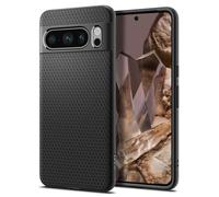 Spigen Liquid Air Case Compatible with Google Pixel 8 Pro - Matte Black | Geometric pattern with non-slip grip, Spigen Sound Tunnel technology for clear audio, Spigen Air Cushion Protection