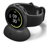 Spigen Liquid Air Case Compatible with Google Pixel Watch 4 41mm (2025) with Charging Cover- Matte Black