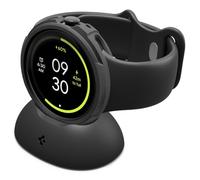 Spigen Liquid Air Case for Google Pixel Watch 5/4 41mm | Flexible lightweight TPU case with elevated edges and charging cover for 2026/2025 models - Matte Black