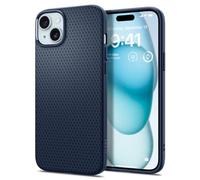 Spigen Liquid Air Case for iPhone 15 - Navy Blue | Anti-Slip Textured Grip, Wireless Charge Ready, Patented Air Cushion, MIL-STD-810H Military-Grade Drop Protection