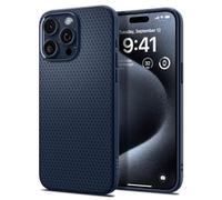 Spigen Liquid Air Case Compatible with iPhone 15 Pro - Navy Blue