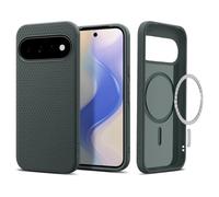 Spigen Liquid Air Magfit Case for Google Pixel 11 - Abyss Green | PixelSnap & MagSafe Compatible, Qi2 Certified, Up to 25W Wireless Charging, Textured Grip, Military-Grade Drop Protection