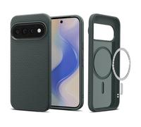 Spigen Liquid Air Magfit Case for Google Pixel 11 Pro - Abyss Green | PixelSnap & MagSafe Compatible, Qi2 Certified, Up to 25W Wireless Charging, Textured Grip, Military-Grade Drop Protection