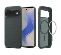 Spigen Liquid Air Magfit Case for Google Pixel 11 Pro XL - Abyss Green | PixelSnap & MagSafe Compatible, Qi2 Certified, Up to 25W Wireless Charging, Textured Grip, Military-Grade Drop Protection