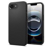 Spigen Liquid Air Phone Case Compatible with iPhone 17e / 16e [Advanced Non-Slip Grip] [Military-Grade Drop Protection] - Matte Black