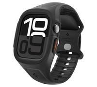 Spigen Liquid Air Pro Case with Strap Band Compatible with Apple Watch Series 11/10 46mm (2025/2024) - Matte Black