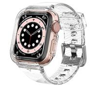 Spigen Liquid Crystal Pro Case with built in Strap Compatible with Apple Watch Series 40mm 7/6/SE/5/4 - Crystal Clear