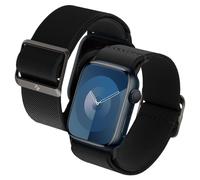 Spigen Lite Fit Elastic Nylon Solo Loop Strap Band Compatible with Apple Watch Series 11/10 (42mm), 9/8/7 (41mm), SE/6/5/4 (40mm), 3/2/1 (38mm) Nylon Solo Loop - Black
