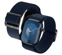 Spigen Lite Fit Elastic Nylon Solo Loop Strap Band Compatible with Apple Watch Ultra 3/2/1 (49mm), Series 11/10/9/8/SE (46/45/44/42mm) - Navy
