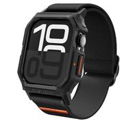 Spigen Lite Fit Pro Case with Strap Band Compatible with Apple Watch Series 11/10 42mm (2025/2024) - Matte Black