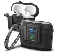 Spigen Lock Fit Case Compatible with Airpods Pro 2 (2nd Generation 2022) with Carabiner - Matte Black