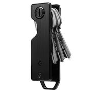 Spigen Metal Fit Key Chain Key Holder Metallic Key Organizer Minimalist Compact Keyholder with Key Ring - Black