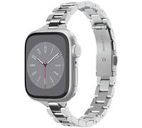 Spigen Modern Fit 316L Stainless Steel Metal Band Strap Compatible with Apple Watch Series 11/10 (42mm), 9/8/7 (41mm), SE/6/5/4 (40mm), 3/2/1 (38mm) - Silver