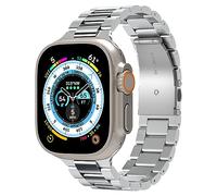 Spigen Modern Fit 316L Stainless Steel Metal Band Strap Compatible with Apple Watch Ultra 3/2/1 (49mm), Series 11/10/9/8/SE (46/45/44/42mm) - Silver
