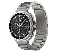 Spigen Modern Fit Titanium Stainless Steel Metal Band Strap Compatible with Samsung Galaxy Watch 8 (40/44mm) & 8 Classic (46mm) (2025) - Natural Titanium