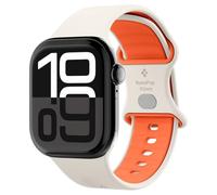 Spigen Nano Pop Apple Watch Strap Band Compatible with Apple Watch 11/10 (42mm), 9/8/7 (41mm), SE/6/5/4 (40mm), 3/2/1 (38mm) - Orange Beige